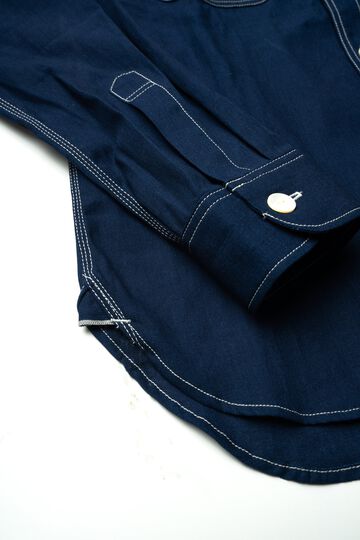 MS003R SELVEDGE CHAMBRAY SHIRT,NATURAL, small image number 14