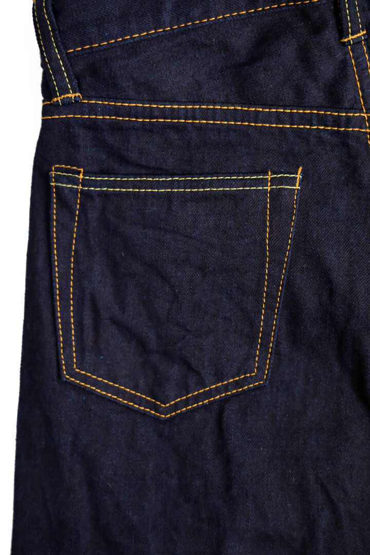 DE010 MOMOTARO JEANS × DENIMIO COLLAB MODEL 14OZ COBALT BLUE WITH PINK SELVEDGE NATURAL TAPERED,, medium image number 5