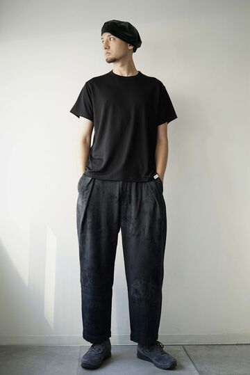 233PT20 Ancient Dyed Sashiko / W-Tuck Pants,LOGWOOD BLACK, small image number 9