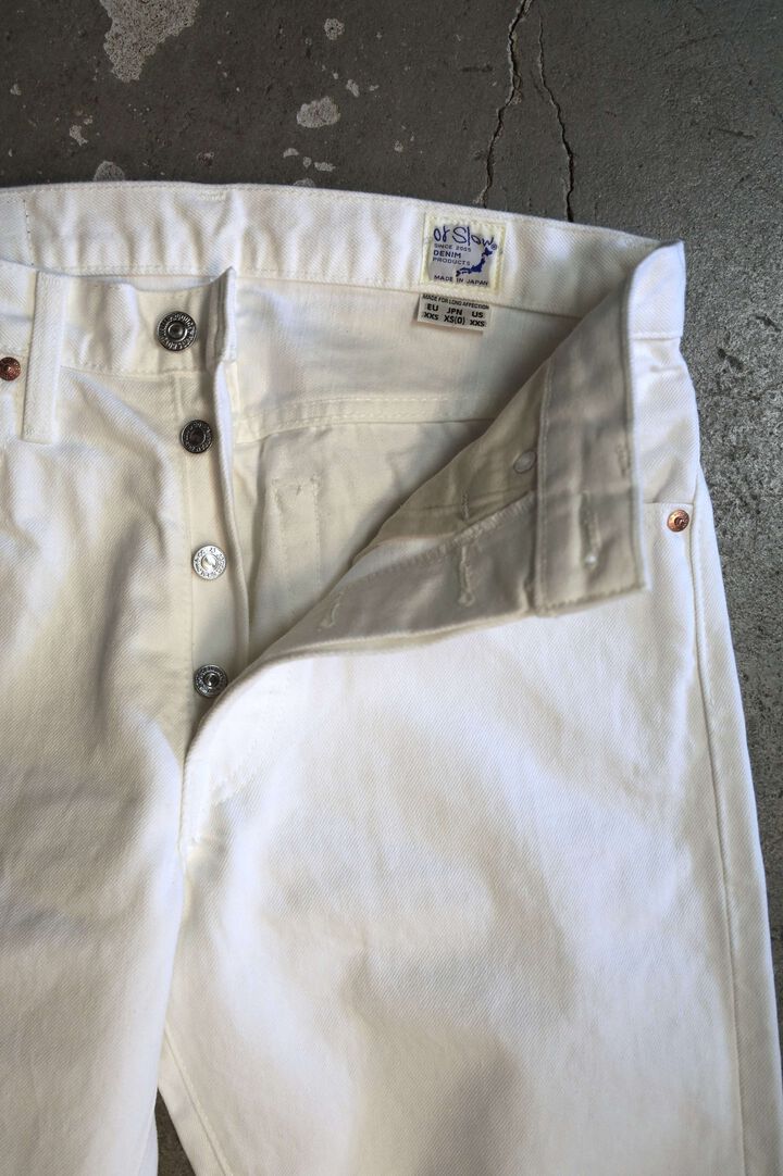 01-1050W-69 90s 5POCKET White Denim,, medium image number 2