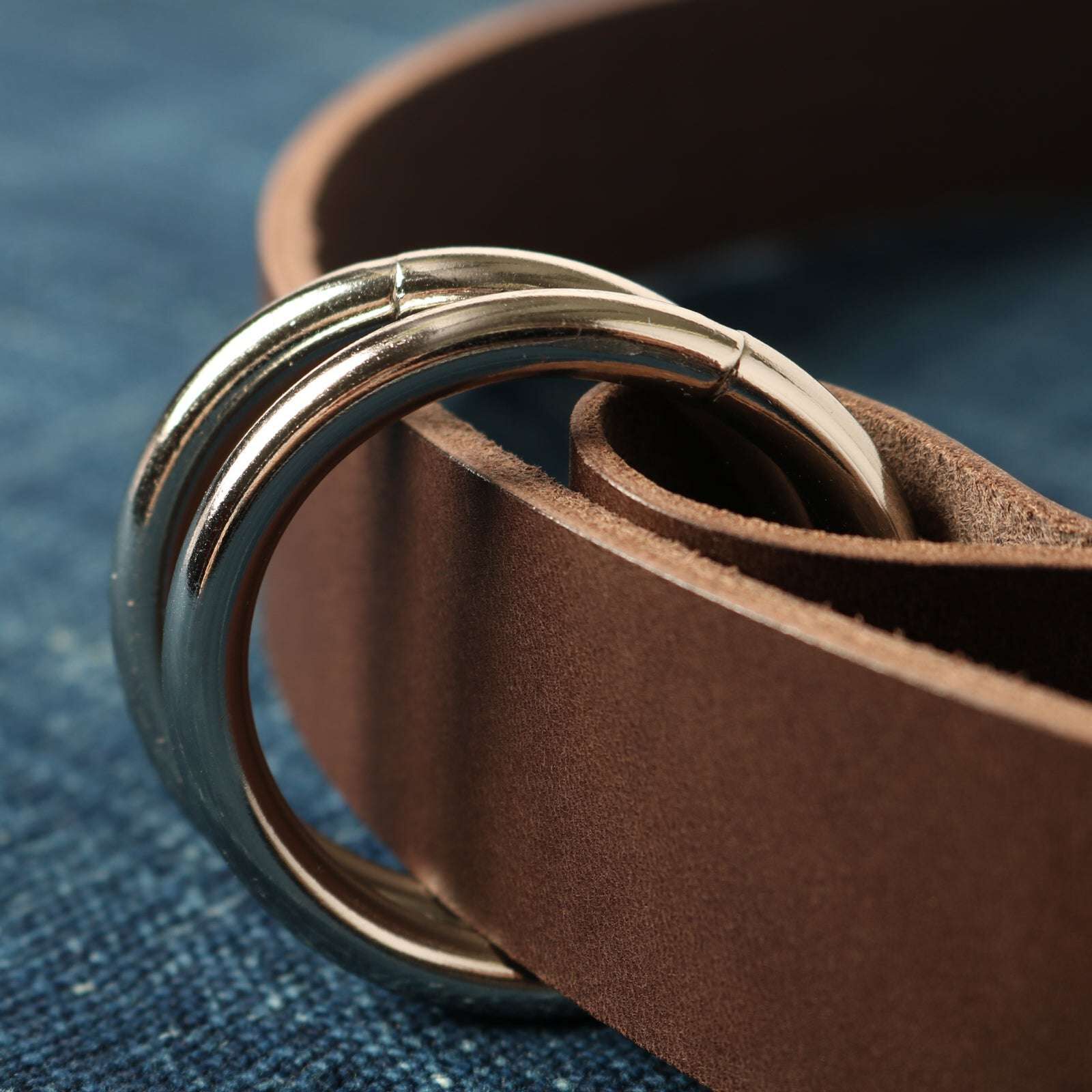 DENIMIO | LE-4350 Himeji Leather Double Ring Belt
