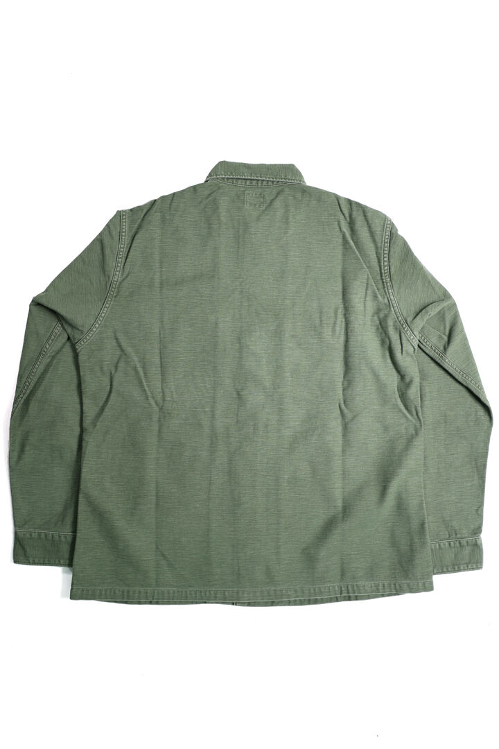 03-8045-216 US ARMY FATIGUE SHIRT USED WASH,GREEN USED, medium image number 5