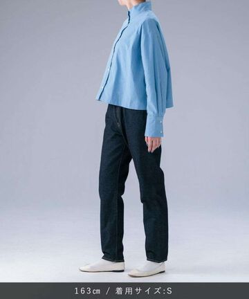 STJE1101 12OZ TAPERED JEANS【WOMEN'S】,INDIGO, small image number 6