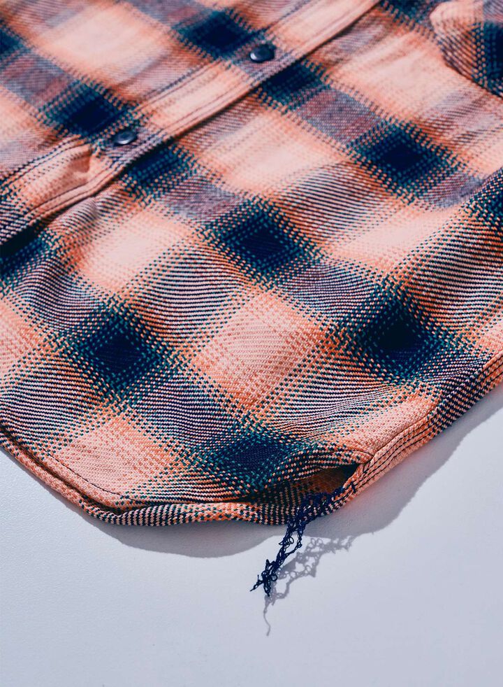 SIN25-01 Heavy Indigo Flannel,PINK, medium image number 1