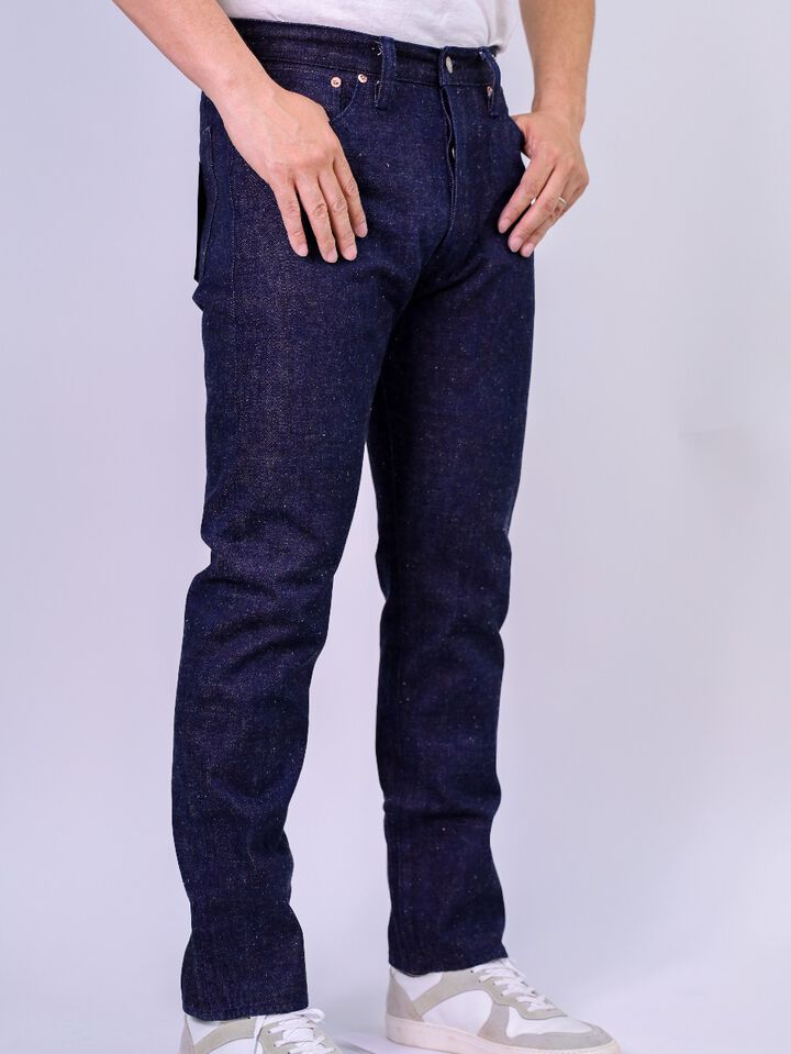 SC41201 13oz Awa × Ai indigo blend made of sugar cane DENIM SLIM TAPERED-28-28,, medium image number 1
