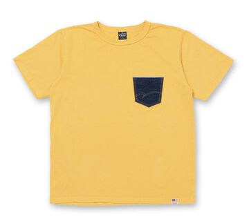 8161A Denim Pocket Print T-shirts,WHITE, small image number 2