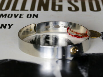 8AM-167 Solid Bangle narrow '7',, small image number 5