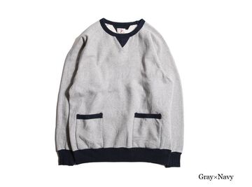 TR21AW-204 Freedom SweatShirt-CHACOAL / NAVY-40,CHACOAL / NAVY, small image number 0