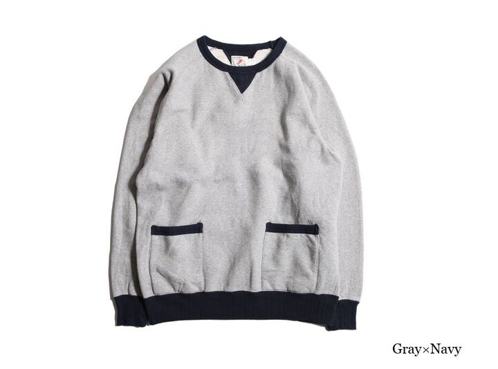 TR21AW-204 Freedom SweatShirt-CHACOAL / NAVY-40,CHACOAL / NAVY, medium image number 0