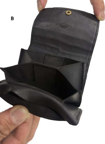 【ISTINTO x COLINA exclusive item】Handmade Leather &times; Croco/ Miniwallet,, small image number 4