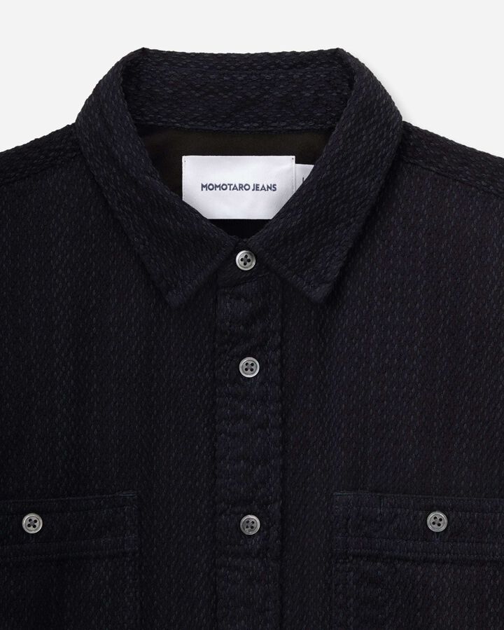 MXLS1040 SASHIKO WORK SHIRT,INDIGO, medium image number 2