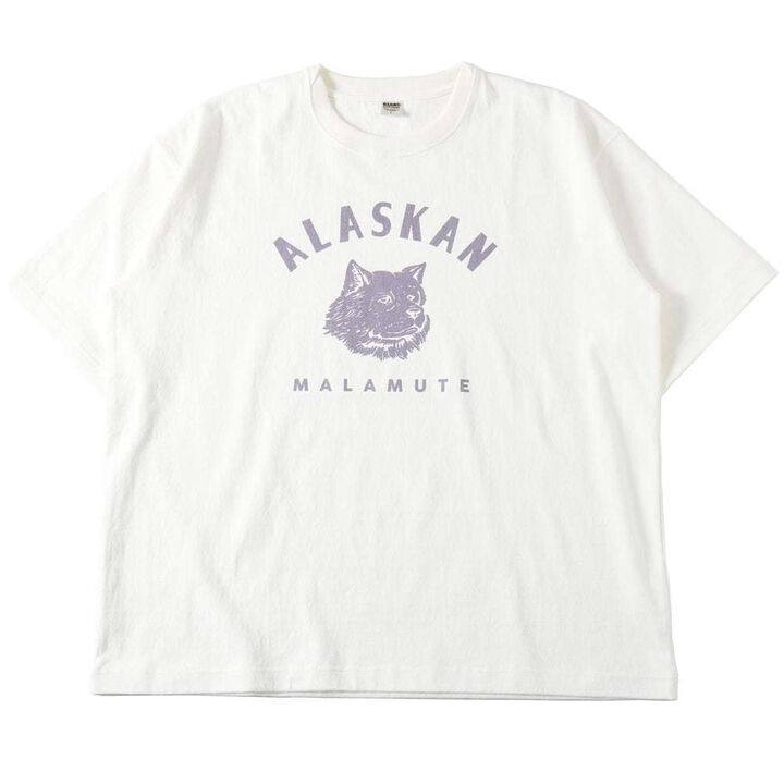 BR-25218 Heavyweight Crossover Neck S/S Print T-shirt【ALASKAN MALAMUTE】,CHARCOAL, medium image number 13