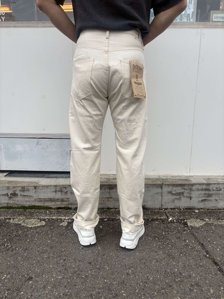 ONI271-ECRU 12.4oz Organic Cotton Selvedge Denim Just Right Straight,, medium image number 3