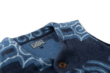 SP-105 45th Ainu Blanket Vest,NAVY, small image number 5