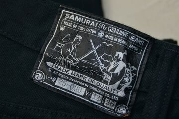 S710NBKII 17OZ BLACK DENIM SLIM FIT STRAIGHT-One Wash-29,, small image number 4