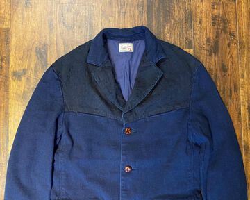 GZ-PIDTRJK-0310 Switching Tailored Jacket Paisley &times; SASHIKO,, small image number 2