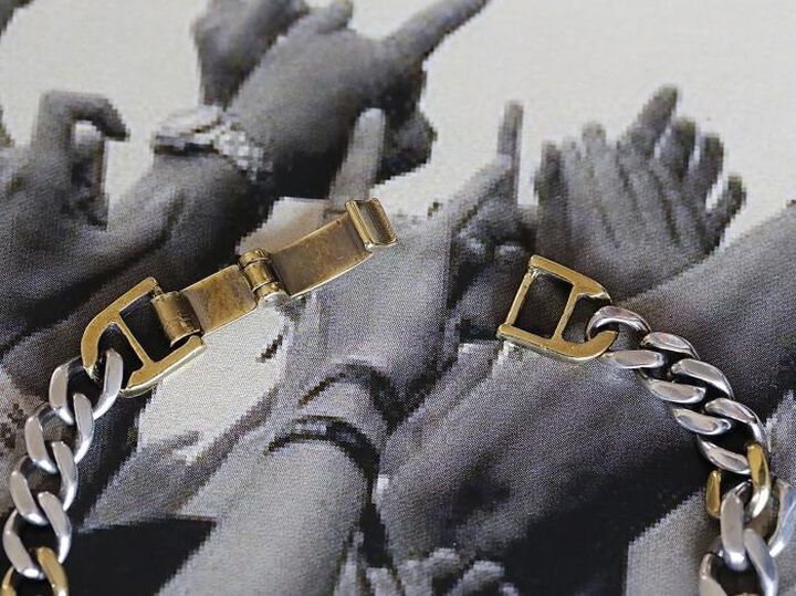 17AO-405 Gradation Cavarly Chain Bracelet -Wide-,, medium image number 5