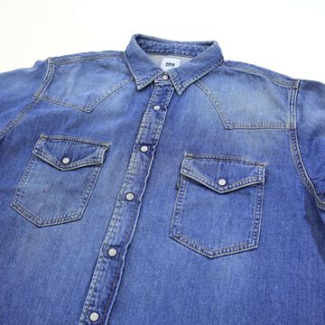 F3506 DENIM WESTERN SHIRT (USED WASH),, small image number 2