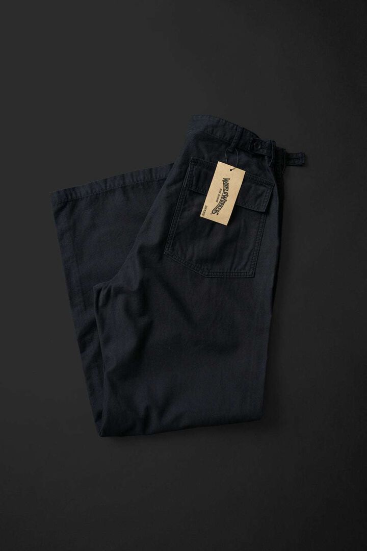 WR573F (61) FATIGUE PANTS (BLACK),BLACK, medium image number 2
