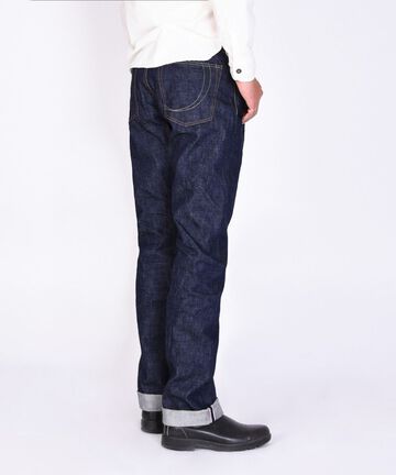 G014-MZ 14.7oz Copper Label Deep Colored Selvedge denim Slim Tapered Zipper fly-One Wash-28,, small image number 4