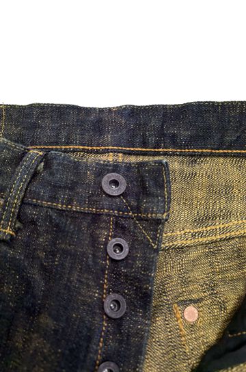 ONI-277Bumpy-黄土 (Yellowish Brown) 17oz Bumpy Denim Just Right Straight,, small image number 9