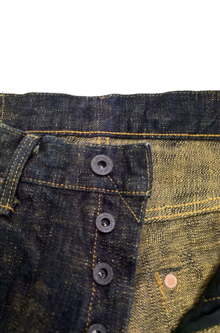 ONI-277Bumpy-黄土 (Yellowish Brown) 17oz Bumpy Denim Just Right Straight,, medium image number 9
