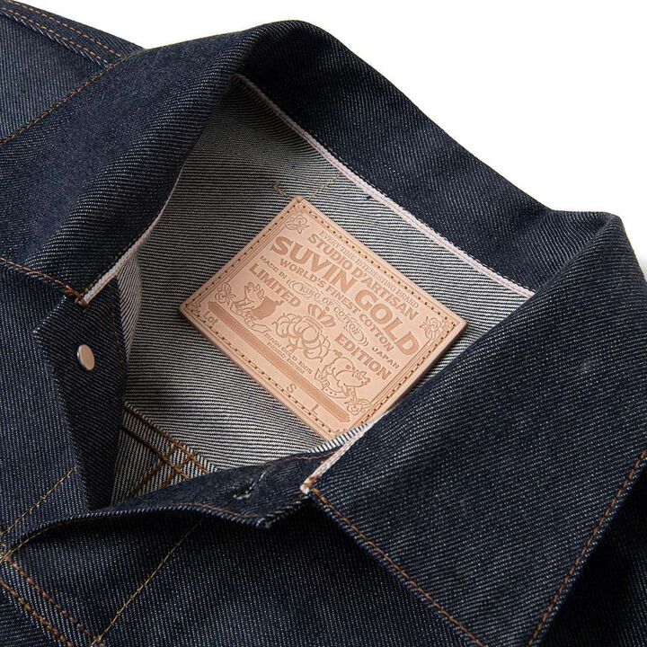 D4646 15oz Suvin Gold Denim Jacket,, medium image number 2