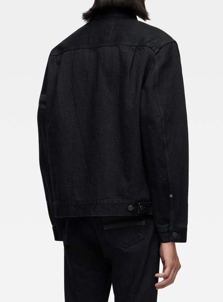 MMGJ1102 15.7oz #002 CLASSIC DENIM JACKET (BLACK),, medium image number 7