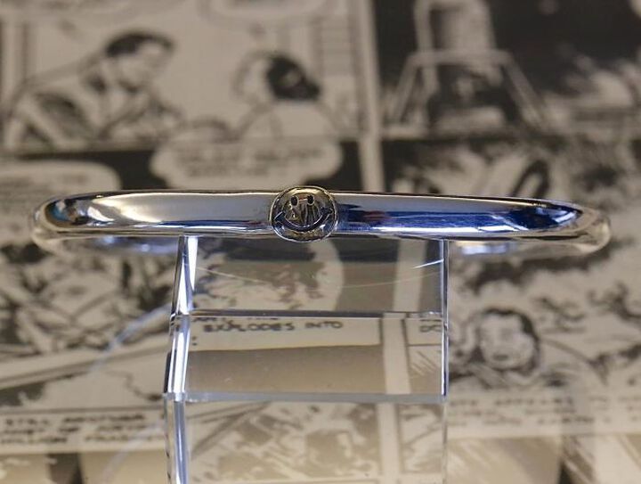 14AO-345 Circle Silver Bangle -K10smile-,, medium image number 0