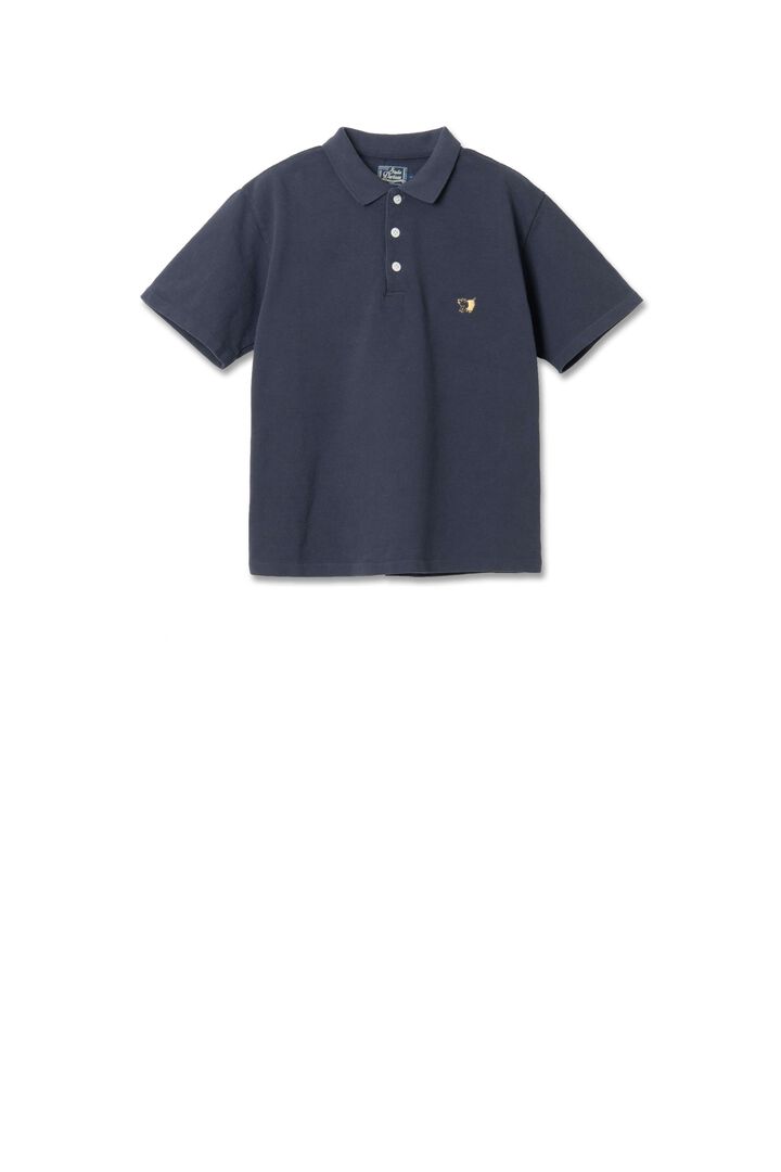 8201 Pique  (Kanoko) Polo Shirt,NAVY, medium image number 0