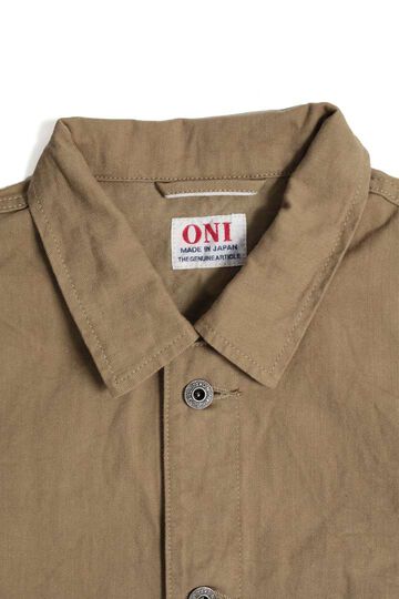 ONI03501-SVC 9.5oz Selvage Chino Coverall,KHAKI BEIGE, small image number 0