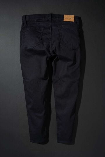 MMM134J (B01) Carrot Leg TAPERED ZIPPER FLY BLACK JEANS,, small image number 3