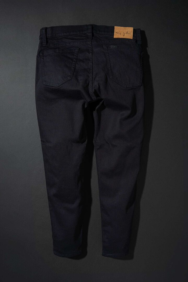 MMM134J (B01) Carrot Leg TAPERED ZIPPER FLY BLACK JEANS,, medium image number 3