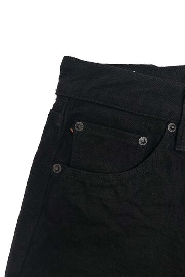 ONI288CCD-BKBK 15oz Crushed Concrete Denim Black x Black Kabuki Selvedge Regular Straight,, small image number 5