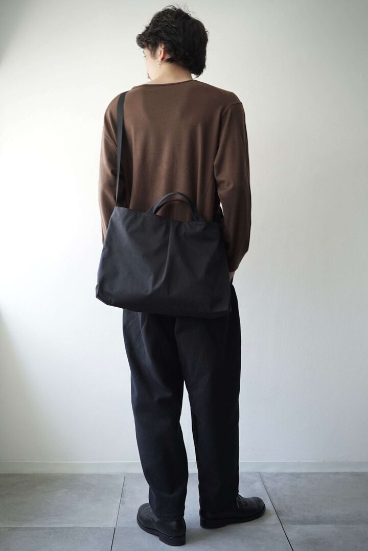 CAP709AC High Density Milcloth / Tuck Tote (BLACK),BLACK, medium image number 5