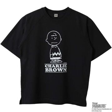BR-26216 RAGLAN SNOOPY T-SHIRT,BLACK, small image number 0