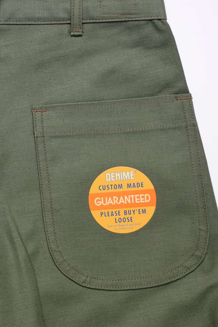 Lot 225 BACK SATIN BAKER PANTS,OLIVE DRAB, medium image number 5