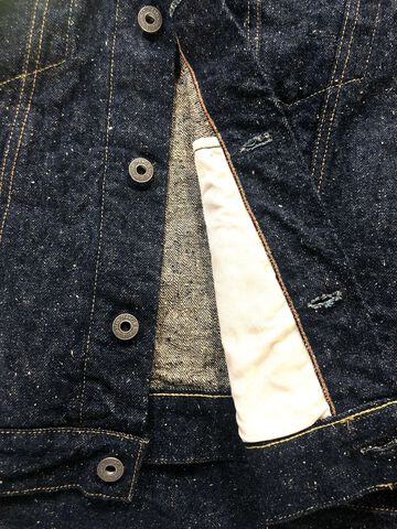 ONI02527P-CCD-Kabuki 15oz Crushed Concrete Denim Kabuki Selvedge TypeⅢ Jacket with handwarmer,, small image number 7