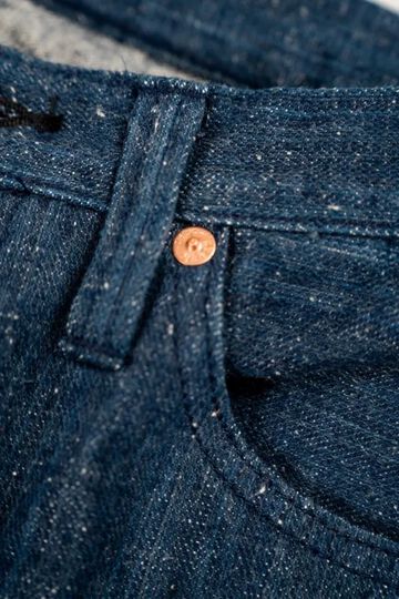 GZ-NPST-AI 13oz Natural Dyed Nep Straight Jeans Indigo,, small image number 5