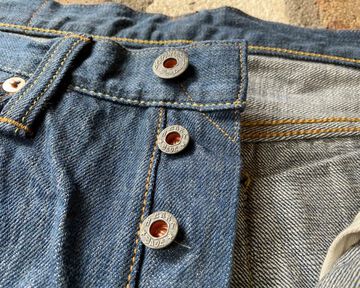 GZ-1917S3 13oz Nippon Cotton Organic Cotton Slim Straight Jeans (INDIGO, KAKI)-INDIGO-33,INDIGO, small image number 11