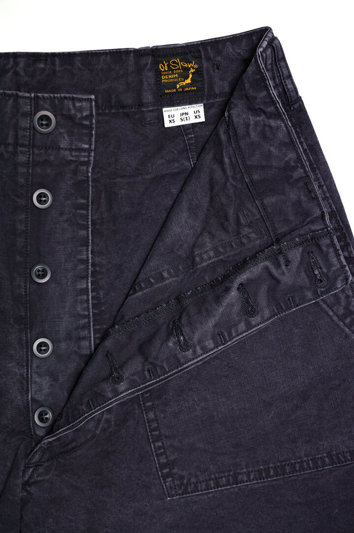 01-5103-M61 SUMMER FATIGUE PANTS BLACK,, medium image number 3