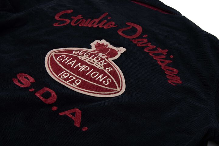 4626 Corduroy Stadium Jacket,BROWN, medium image number 8