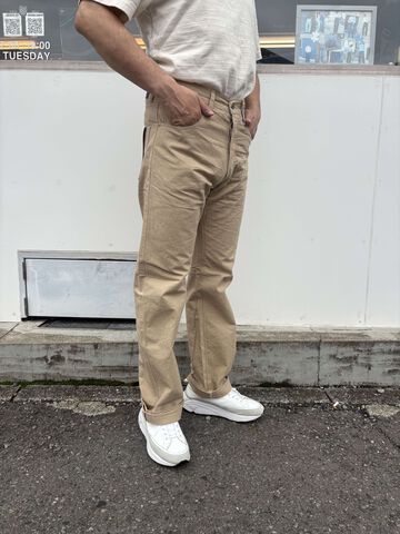 ONI266-8SVCBE 8oz Selvedge Chambray Beige Relax Straight,, small image number 1
