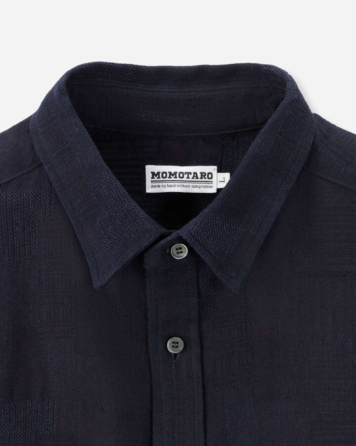 MXLS1026 INDIGO JACQUARD SHIRT,INDIGO, medium image number 5