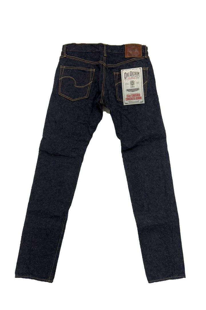 ONI622CCD-MOCA 15oz Crushed Concrete Denim Weft: Moca Relax Tapered,, medium image number 7