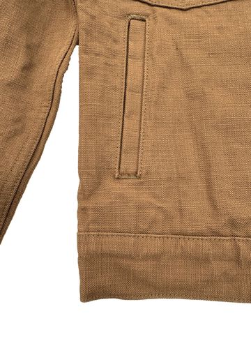 ONI02516P-HOX-BRK Sulfur Heavy Oxford Brown Khaki TypeⅡ Jacket with warm pocket,, small image number 4