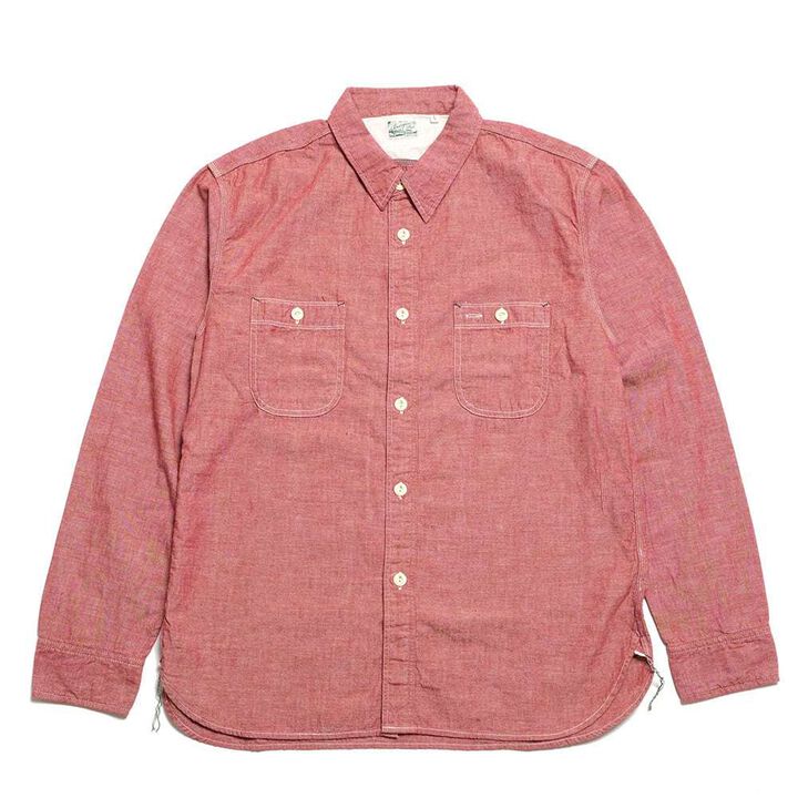 HBP-300CH Chambray Work Shirt (OFF WHITE),OFF WHITE, medium image number 3