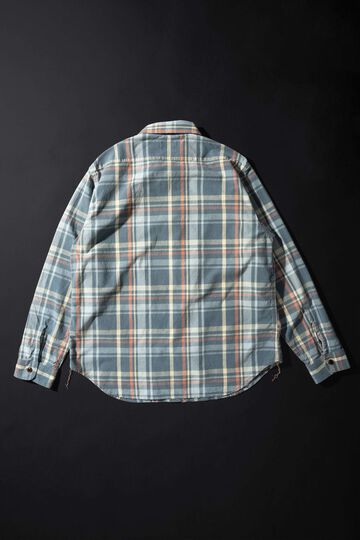 MS012G INIDIGO CHECK SHIRT,02, small image number 2