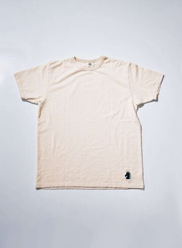 SJST26-106 Aged Cotton Inlay Loopwheel Tee "Pull Against The Current",PURPLE, small image number 4