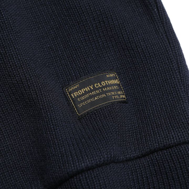 TR24AW-203 Naval High Neck Long Sleeve Shirt,BLACK, medium image number 7